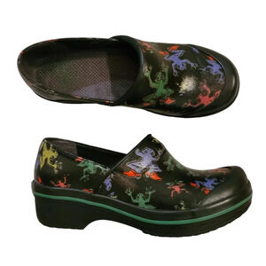 DANSKO Vegan volley Colorful fun Frogs Novelty mules clogs comfort shoes Wmn's 7
